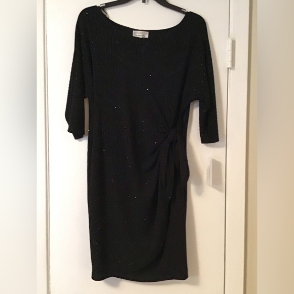 Sparkly Faux Wrap Dress- Signature by Robbie Bee - Picture 1 of 2